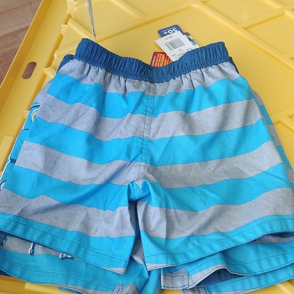 Thomas & Friends Thomas the Tank Engine Swim Trunks, Blues/Grey,  Size 2T - Picture 5 of 8